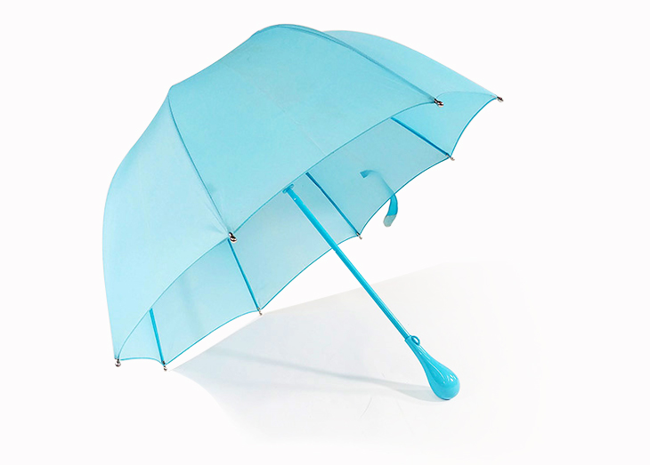 蓝色圆头儿童伞