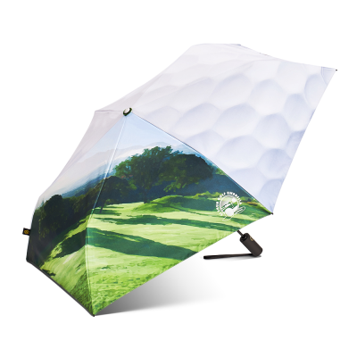 高尔夫防回弹晴雨两用三折伞